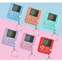 Nostalgic Classic Tetris Mini Pocket Game Console Puzzle Keychain Creative Gifts Wholesale Toys