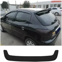 Rear Wing for Peugeot 206 Spoiler Hatchback 4 Door Black Car Tail Fin Accessories