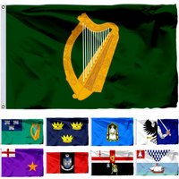 Ireland Leinster Flag Ulster Belfast 21x14cm 3X5FT Londonderry and Drogheda 90X150CM Dublin Banner Connacht Mide Munster 2x3ft