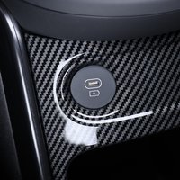 Interior Accessories Carbon Fiber Front Row USB Port Protect Cover Trim For Hyundai Ioniq 5 N 2024 2025 2026 LHD Car Supplies