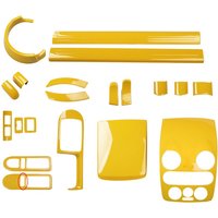 LHD RHD For Volkswagen Beetle 2003-2011 Interior AccessoriesYellow Color Center Control Panel Cover Trim Steering Wheel cover