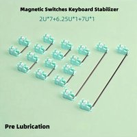 Magnetic Jade Plate Mounted Stabilizer Pre Lubrication Keyboard Satellite Axis for Magnetic Mechanical Keyboard 2U*7+6.25U*1+7U
