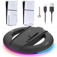 RGB Vertical Cooling Stand For PS5 Slim/PS5 Pro Console Anti-Slip Base Bracket Holder Bracket for PlayStation 5 Game Accessories