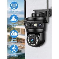 9MP WiFi IP Camera Three Lens Outdoor Wireless Video Surveillance Human Detection Smart CCTV Video Cam PTZ Security Cameras