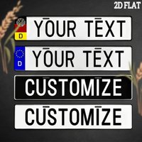 Custom Text Vintage Metal License Plate 40×10cm - Personalized 2D Flat Car/Home/Wall Decor, Customizable Decorative Sign
