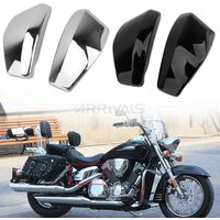 Motorcycle Chrome Black Battery Fairing Cover For Honda VTX1300 VTX 1300 2003-2009 R/Retro S/Spoke C/Custom T/Tourer