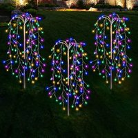 Solar Firework Copper Wire Fairy Lights, Waterproof LED String Lawn Lamp for Outdoor Villa Garden Path Party Decoration