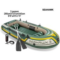 295*137*43cm 3 Person Inflatable Fishing Boat 68380 Raft Accessory Paddle Pump Dinghy 3 Air Chamber Vinyl Water Sport Pvc Boat