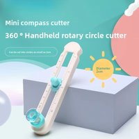 Circular Paper Cutter Rotary Circle Cutter Multi-functional Adjustable Circle Cutting Tool Circle Paper Trimmer For DIY Handwork