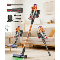 Aspirateurs E. LUO 40kPa avec tube télescopique, écran LED, aspirateur à main léger pour sols durs, tapis, poils d'animaux