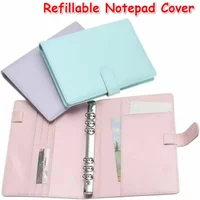 A5/A6 Macaron Multi-function Handbook Universal Manual Business Leather Ring Loose-leaf Notebook Office Supplies