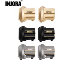 INJORA 11g Brass Front Rear Axle Diff Cover for 1/18 RC Crawler Car TRX4M Upgrade Parts (4M-01)