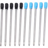 10Pcs/Lot 7CM Metal Pen Refill for Crystal Diamond Ballpoint Pen Student Pen Rod Writing Supplies Blue/Black Ink