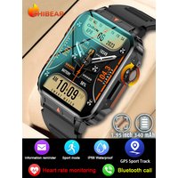 2026New 1.95 GPS Outdoor Military Smart Watch Men Heart Rate Bluetooth Call For Android IOS IP68 Waterproof Gps Smart Watch Men