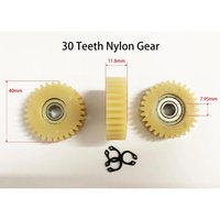 AliExpress NONE 3Pcs 30 Teeth Nylon Gear for Electric Power Folding Car Motor Electric Bicycle Gear Cycle Gear with 608 Bearing Pinion Parts