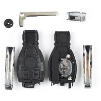 5 Stück Xhorse VVDI BE Key Pro, gelbe Version, ohne Punkte, mit Smart-Key-Gehäuse, 3 Tasten/4 Tasten, mit Panikfunktion, für Benz.