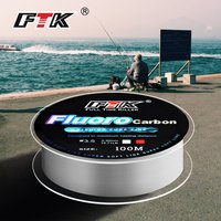 100M Fluorocarbon Coating Fishing Line 4.13LB-34.32LB Carbon Fiber Monofilament Leader Line Carp Fishing Sinking Line