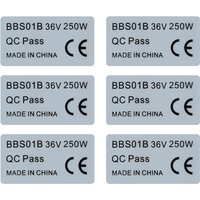 6pcs 36V 250W Stickers Electric Bicycle Sticker for Bafang BBS01B BBS02B BBHD Mid Drive Motor Ebike Accessries