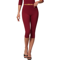 Yoga Capri Pants Women Fitness Leggings Running Cycling Pants Breathable Sports Leggings High Waist Summer Workout Gym Clothing
