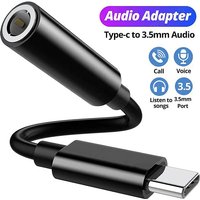 USB Type C To 3.5mm Aux Adapter Type-c 3.5mm Jack Audio Cable Connector Earphones Cable Audio Converter Headphones Accessories