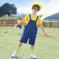 Movie Cartoon Minion Man Cosplay Funny Costume Cute Jumpsuit Despicable Me Halloween Carnival Party Accessories Costume Adults