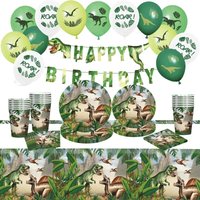 Dinosaur Boy Birthday Party Decorations Paper Plate Cup Tablecloth Disposable Tableware For Kids Baby Shower Party Supplies Gift