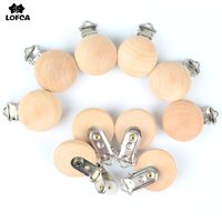 LOFCA Wooden Clip 5pcs/lot Making DIY Silicone Beads jewelry clip Pendant accessories clips for Necklace Jewelry Accessories