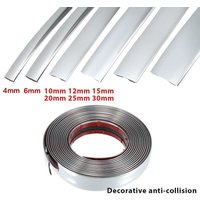 3M/5M Auto Self Adhesive Door Chrome Strip Protector Moulding Styling Trim Car Lamp Sticker Window Trim Car Exterior Trim