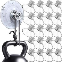 5-50PCS PVC Screw Multi Size Suction Cup Hook Clear Easy Install Strong Adhesion Versatile Bath Kitchen Office Adhesive Hooks