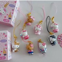 Sanrio Anime Figure Hello Kitty Blind Box Mini Black Skin KT Kawaii Doll Model Cute Pendant Collection Decoration Kids Gifts