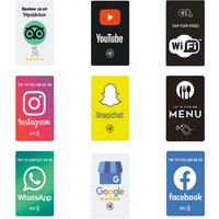 Universal NFC Google Review Cards Facebook Instagam for iPhone/Android Tap URL Writing Social Business Review Cards