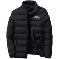 2025 Men New Autumn And Winter Not Today Funny Printing Warm Leisure Comfortable Four-Color Cotton Padded Jacket
