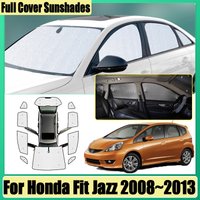Car Covers For Honda Fit Jazz 2008 2009 2010 2011 2012 2013 Full Coverage Sunshade Anti-UV Privacy Blocks Sun Visor Accessories