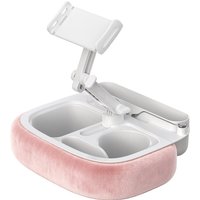 Plush Pillow Phone Tablet Bracket Desktop Stand Adjustable Length Angle with Storage Space Stand Holder for 5-12.9" Phone Tablet