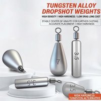 Lead-Free Alloy Fishing Weights for Texas & Drop Shot Rigs, High Strength Casting Sinkers, Eco Tungsten Substitute
