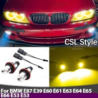 Canbus LED Angel Eyes Marker Lights Bulbs Error Free CSL CS Style Lemon Yellow for BMW E87 E39 E60 E61 E63 E64 E65 E66 E53 E53