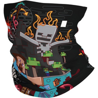 AliExpress MINISO Custom Anime Game Mine C-Crafts Cartoon Neck Gaiter Women Men Windproof Winter Bandana Scarf for Cycling