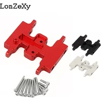 1pc 1:24 Metal Gearbox Bottom Plate Mid Gear Box Skid Plate for Axial 1/24 SCX24 Car Truck Model Aluminum Alloy Upgrade Parts