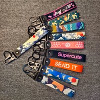 JDM Car Accessories Keytags Strap Japan Keychain Webbing Fake Taxi Strap Keychain Key Chain Auto Key Holder Moto Keychain