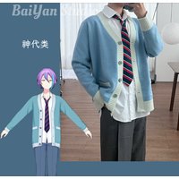 2025 Newly Kamishiro Rui Cosplay costume Halloween Christmas Role PJSK In Stock Daily sweater cardigan Colorful Stage