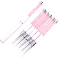 Nails Art Brush Lines Stripe Flower Painting Drawing Pen Acrylic UV Gel Extension Grids Brush 3D Design Drawing Manicure Tools