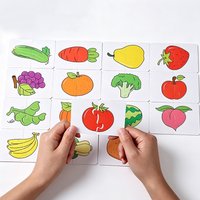 Kids Matching Puzzle Mini Puzzles Enlightenment Card Early Education Cartoon Pattern Cognitive Girls for Boys and Toys TMZ