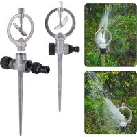 1/2'' Zinc Metal Butterfly Head Irrigation Sprinkler 360 Degrees Rotary Garden Lawn Field Landscape Greenhouse Spray Accessories