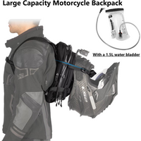 Motorbike Fuel Tank Bag (with 1.5l Water Bag), Multifunctional Motorbike Backpack With Insulation To Carry Iced Drinks In Summer