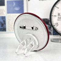 Magnetic Invisible Card Stand for Badge Display Extra Clear Acrylic Base for School Work Desk Accessory