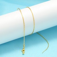 5Pcs/lot,1.25mm Women's Necklace Brass Adjustable Necklace Chains Jewelry Accessories Men's Necklace Wholesale:VL243