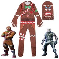 Halloween 2024 Kids Skull Trooper Ginger Gunner Boys Cosplay Costume The Gingerbread Man Costumes Party Funny Clothing Costumes