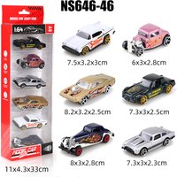 1/64 scale, 6-piece box set, gift, ornament, die-cast metal, exquisite pocket car, best gift, beautiful 6-piece family ornament.