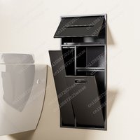 Toilet Inserted Cabinet Stainless Steel Inserted Toilet Niche Inserted Toilet Brush Multifunctional Trash Can Shelf
