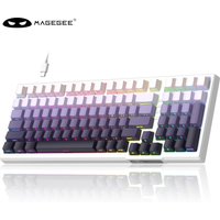 MageGee SKY98 Gaming Mechanical Keyboard Wired Hot Swap 99 Keys Gasket Structure PBT RGB Customized 98% layout For PC Laptop